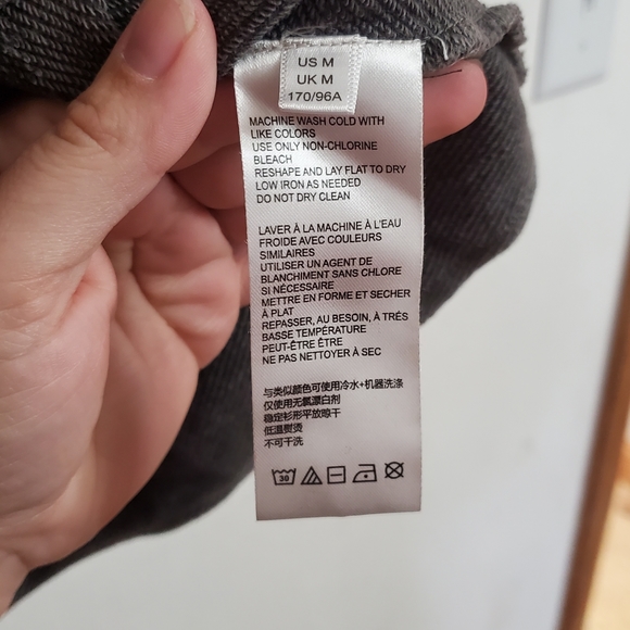 Pilcro Anthropologie Flynn Pleated Gray Hooded Swing Style Sweatshirt Size Med - Picture 7 of 10